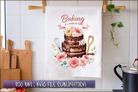 Baking is a work of heart Sublimation Sublimation Shetara Begum 