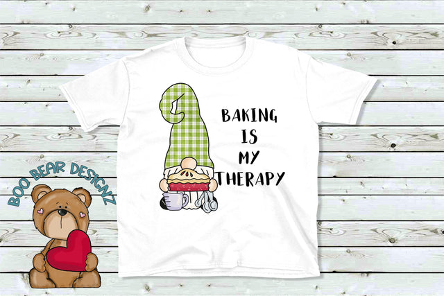 Baking is my Therapy Sublimation Boo Bear Designz 