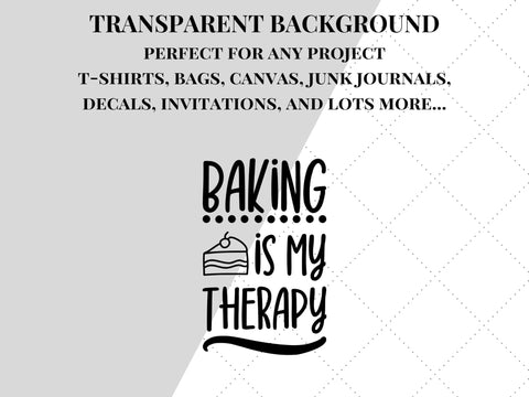 Baking Is My Therapy SVG SVG Paige Cole Studio 