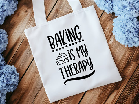 Baking Is My Therapy SVG SVG Paige Cole Studio 