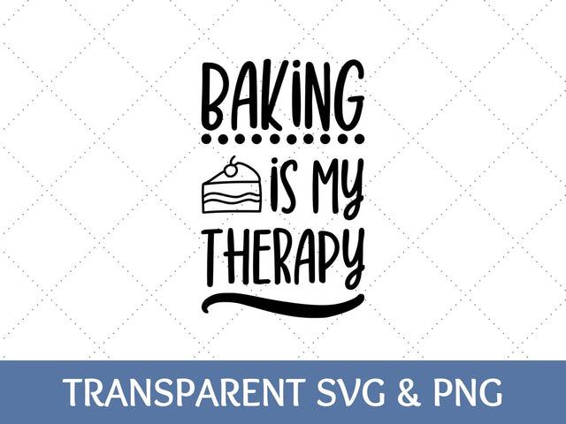 Baking Is My Therapy SVG SVG Paige Cole Studio 