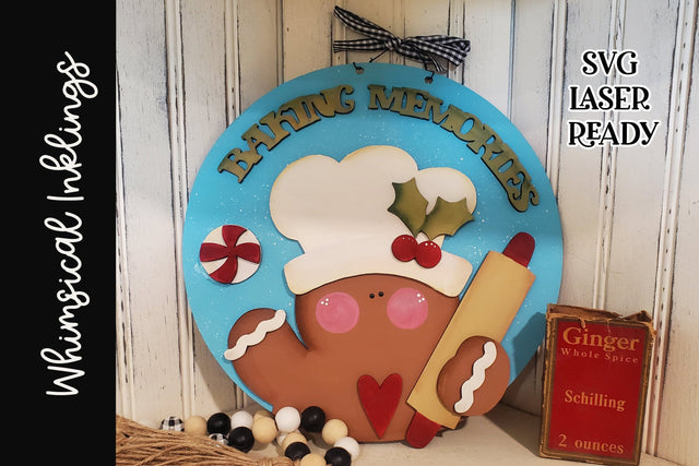 Baking Memories Holiday Sign SVG Whimsical Inklings 