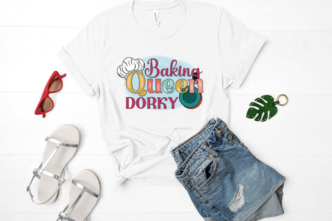Baking Queen Dorky - Funny Kitchen Sublimation Sublimation CraftLabSVG 