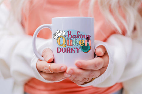 Baking Queen Dorky - Funny Kitchen Sublimation Sublimation CraftLabSVG 