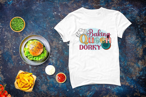 Baking Queen Dorky - Funny Kitchen Sublimation Sublimation CraftLabSVG 