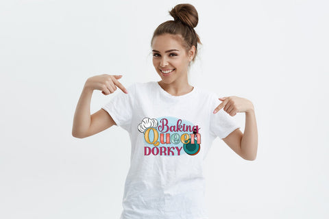 Baking Queen Dorky - Funny Kitchen Sublimation Sublimation CraftLabSVG 