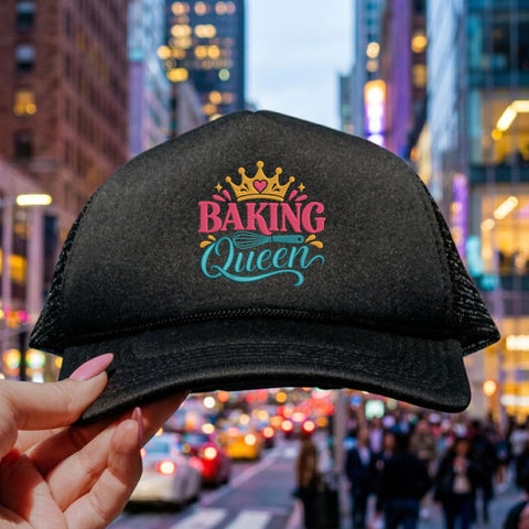 Baking Queen Embroidery Design – Cute Baker Crown Whisk Kitchen Baking Machine Embroidery File Embroidery/Applique DESIGNS PatternFeed8 