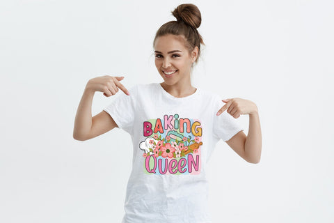 Baking Queen PNG, Funny Kitchen Sublimation Sublimation CraftLabSVG 