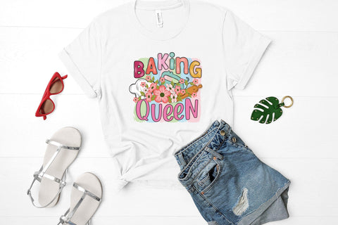 Baking Queen PNG, Funny Kitchen Sublimation Sublimation CraftLabSVG 