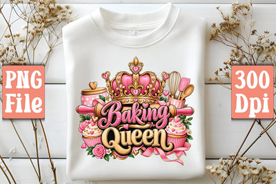Baking Queen PNG Sublimation Craftlabsvg24 