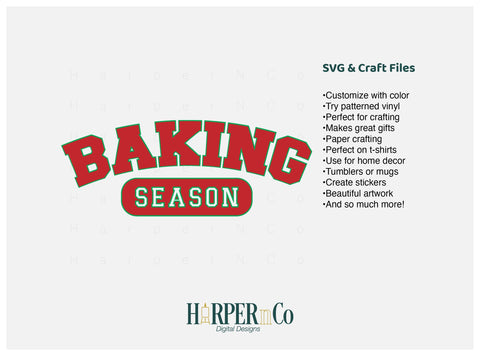 Baking Season SVG PNG Cut EPS File SVG HarperNCo 