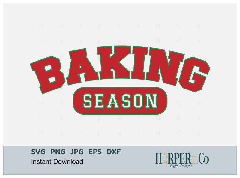 Baking Season SVG PNG Cut EPS File SVG HarperNCo 