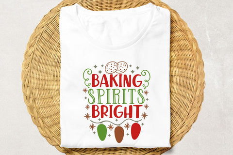 Baking Spirits Bright| Christmas Baking SVG Cutting Files. SVG CosmosFineArt 
