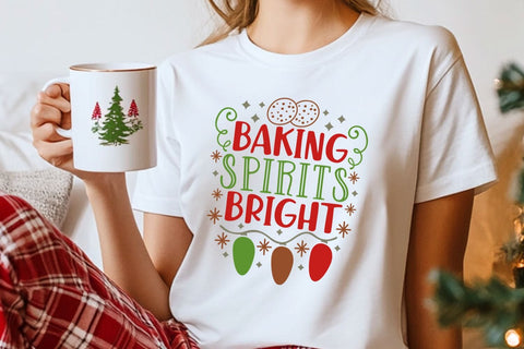 Baking Spirits Bright| Christmas Baking SVG Cutting Files. SVG CosmosFineArt 