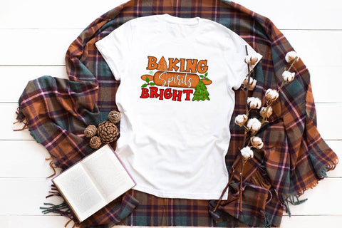 Baking Spirits Bright - Christmas PNG Sublimation Sublimation CraftLabSVG 