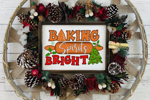 Baking Spirits Bright - Christmas PNG Sublimation Sublimation CraftLabSVG 
