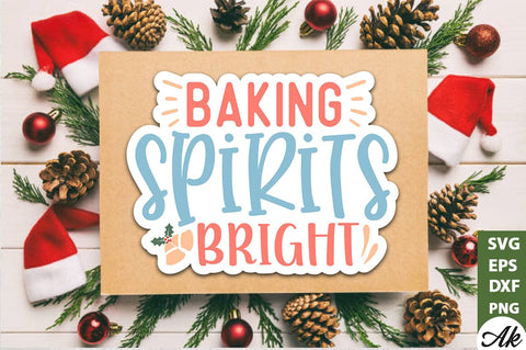 Baking spirits bright Stickers Design SVG akazaddesign 