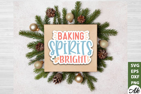 Baking spirits bright Stickers Design SVG akazaddesign 