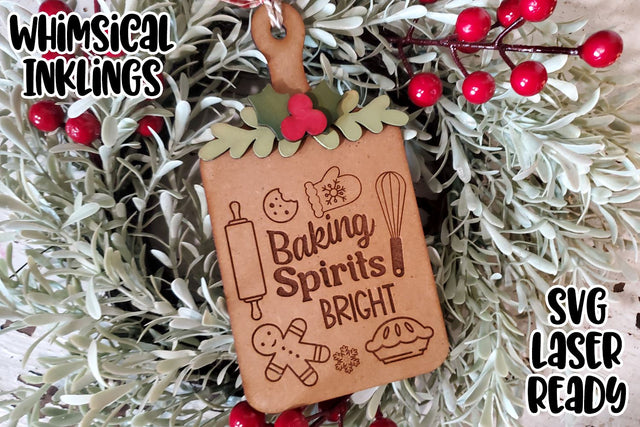 Baking Spirts Bright Bread Board Ornament Laser SVG SVG Whimsical Inklings 