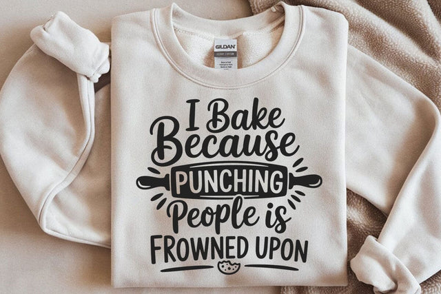 baking svg for cricut baker svg bakery svg png i bake because punching people is frowned upon SVG DesignDestine 