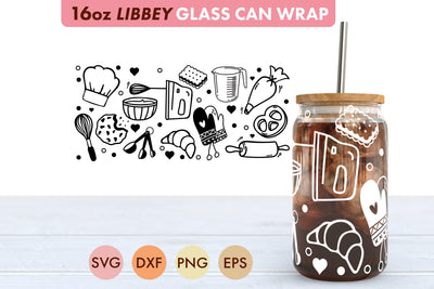 Baking SVG PNG 16 oz Libbey Glass Can SVG Freeling Design House 