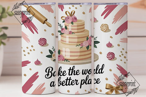 Baking Themed Tumbler Wrap PNG Sublimation sassyprint 