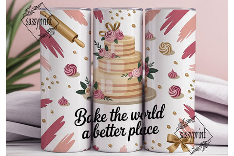 Baking Themed Tumbler Wrap PNG Sublimation sassyprint 