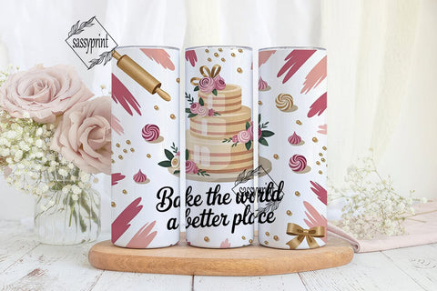 Baking Themed Tumbler Wrap PNG Sublimation sassyprint 