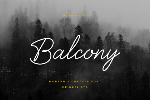 Balcony Handwritten Font Font Heinzel Studio 
