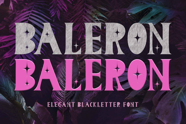 Baleron Font Prasetya Letter 