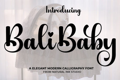 Bali Baby Font Studio Natural Ink 