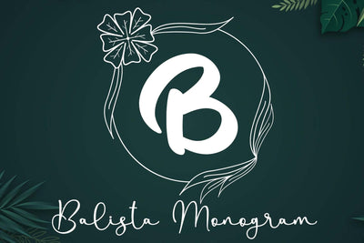 Balista Monogram Font Afandi Studio 