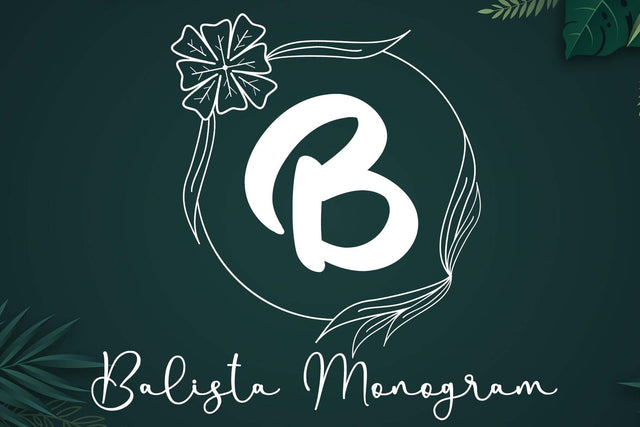 Balista Monogram Font Afandi Studio 