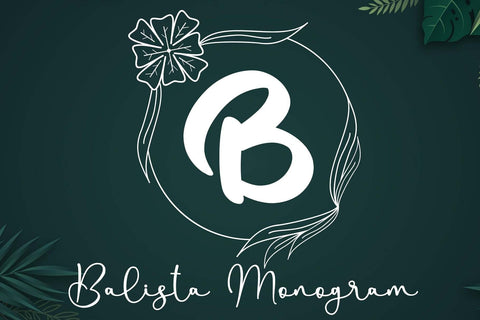 Balista Monogram Font Afandi Studio 