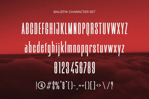 Balistik - A Condensed Sans Serif Font studioalmeera 