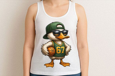 Baller Duck PNG Cool Basketball Duck SVG BillahCrafts 