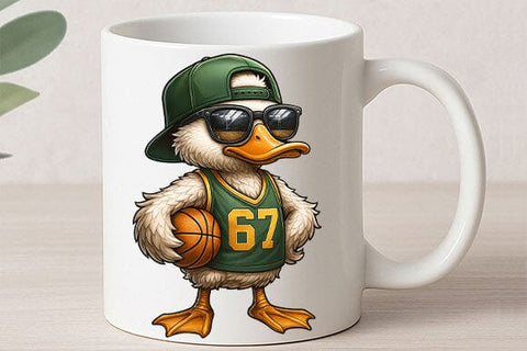 Baller Duck PNG Cool Basketball Duck SVG BillahCrafts 