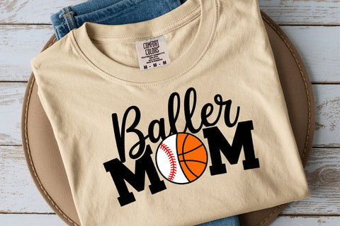 Baller Mom SVG: Baseball, Basketball, Softball Design SVG DesignDestine 