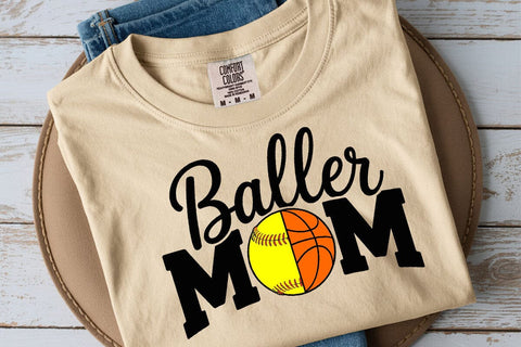 Baller Mom SVG: Softball, Basketball Design SVG DesignDestine 
