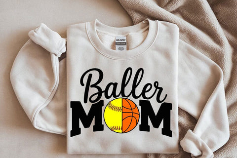 Baller Mom SVG: Softball, Basketball Design SVG DesignDestine 
