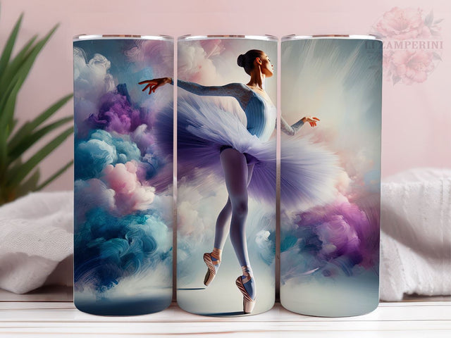 Ballerina 20oz Tumbler Wrap PNG, Dancer Tumbler Png, Straight & Tapered Tumbler Wrap, Instant Digital Download Sublimation Li Zamperini 