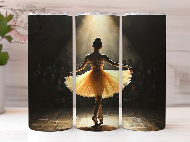 Ballerina Dance Stage Art 20oz Tumbler, Ballerina Design, Dance Tumbler, Stage Art, Sublimation Wrap, 20oz Tumbler, Ballet Gift, Dancer Drinkware Sublimation Lara' s Designs 