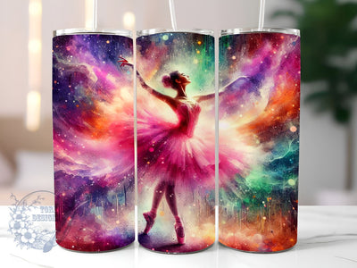 Ballerina Dancer 20oz Skinny Tumbler, Ballerina Tumbler Png, Straight & Tapered Tumbler Wrap, Instant Digital Download Sublimation ToriDesigns 