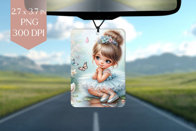 Ballerina Girl Air Freshener PNG Sublimation BijouBay 