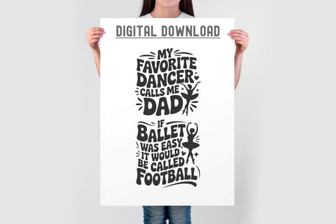 Ballet Quotes svg bundle cut file | Dance mom dad ballet sayings silhouette set SVG TonisArtStudio 