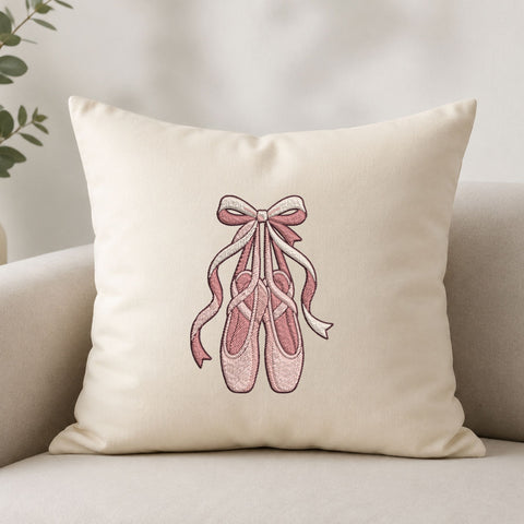 Ballet Shoes Bow Machine Embroidery Design – Ballerina Pointe Shoes Embroidery File Embroidery/Applique DESIGNS PatternFeed8 