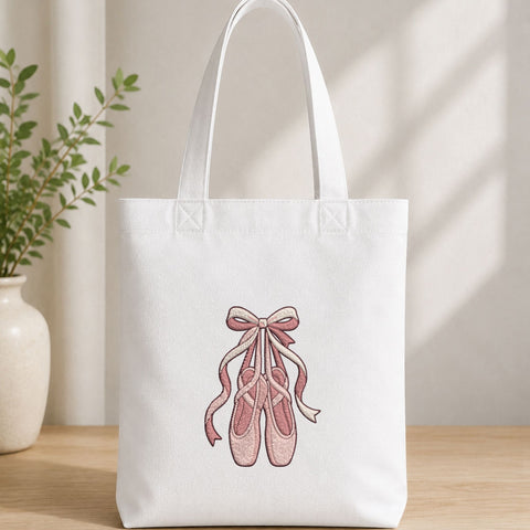 Ballet Shoes Bow Machine Embroidery Design – Ballerina Pointe Shoes Embroidery File Embroidery/Applique DESIGNS PatternFeed8 