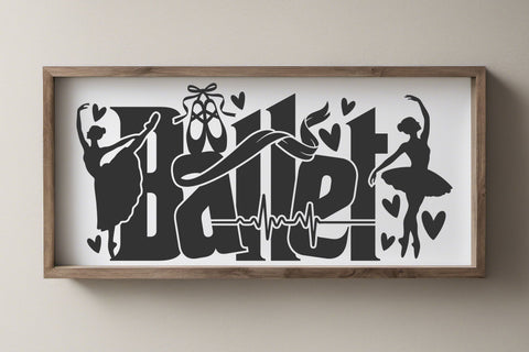 Ballet svg cut file, Ballet Dance Svg, Ballet Girl Svg, Ballet Lover Shirt, Ballet Sign Svg, Heartbeat Silhouette SVG TonisArtStudio 