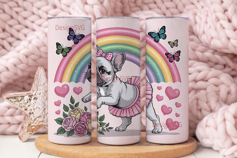 BalleTHSP Frenchie 20oz Tumbler Wrap Sublimation DesignSVG 