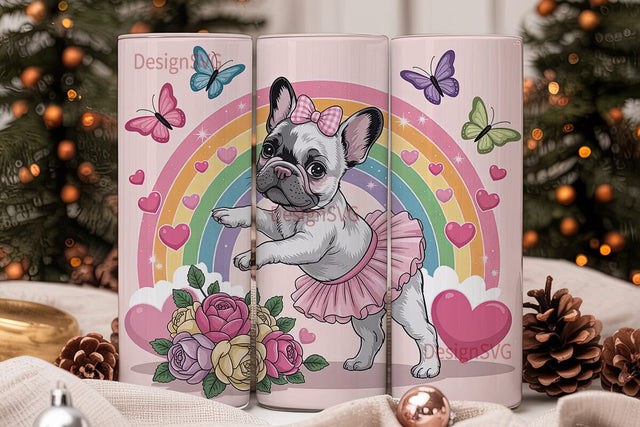 BalleTHSP Frenchie 20oz Tumbler Wrap Sublimation DesignSVG 